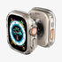 ACS05458 - Apple Watch Ultra (Apple Watch (49mm)) Case Thin Fit in black showing the front
